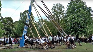 Maibaum einholen und aufstellen 2018